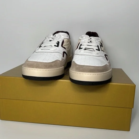 ❌SOLD❌ Rhude Racing Sneaker in White, Maroon, & Beige - Picture 6 of 12